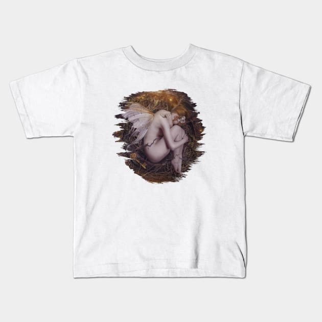 Lonely Fae Kids T-Shirt by EnchantedWhispers